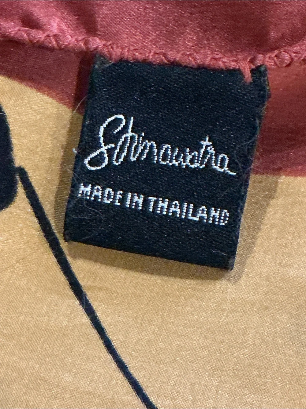 Authentic vintage Shinawatra Thai Silk Scarf featuring a vibrant tropical fish